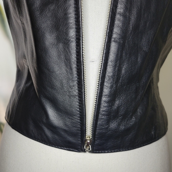 Wilson Leathers Womens Front Zip Leather Vest - Picture 2 of 9